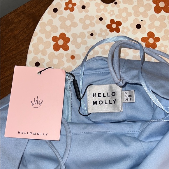 Hello Molly Light Blue Mini Dress - Picture 3 of 5